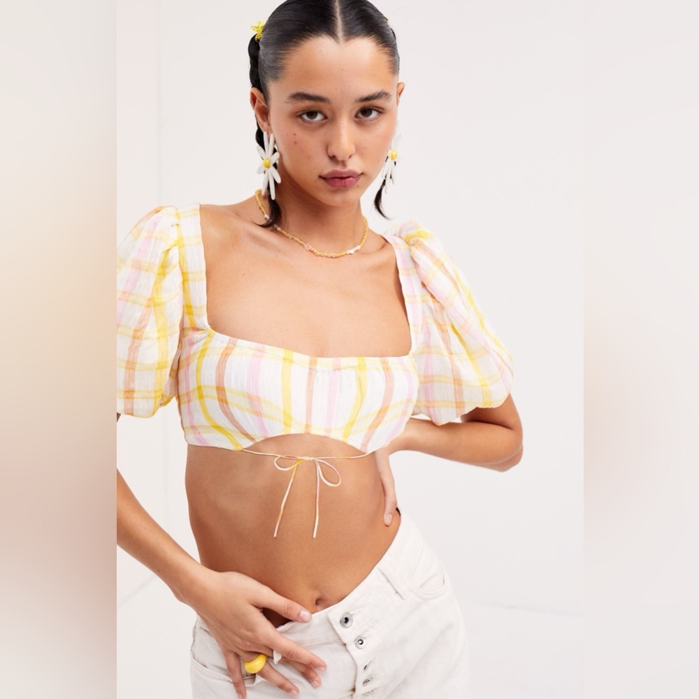 For Love And Lemons Rue Crop Top Size XS